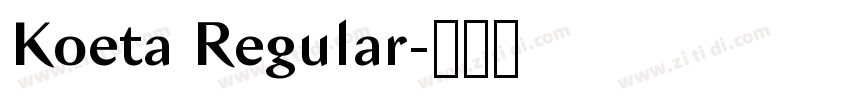 Koeta Regular字体转换